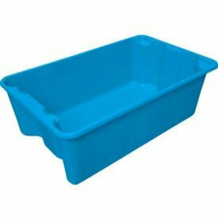 MFG TRAY Molded Fiberglass Nest and Stack Tote 780508 - 24-1/4" x 14-3/4" x 8" Blue 780508-5268